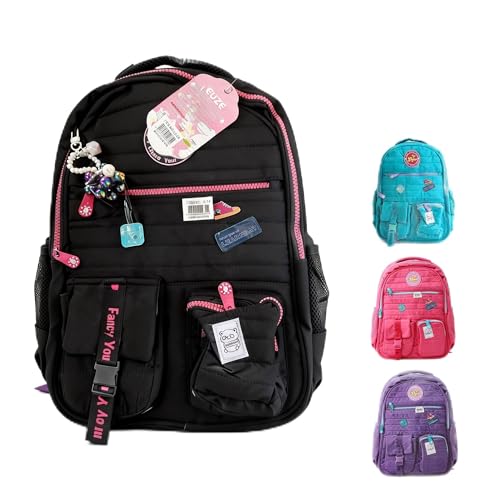 NEXMIDIO Mochila Escolar Feminina Antifurto com Divisor Acolchoado para Notebook de 17 Polegadas, Múltiplos Bolsos Organizadores, Ideal para Faculdade, Trabalho ou Viagem