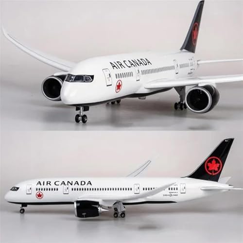 Modelo de avión Air Canada B787 decorativo para salones y oficinas de diseño