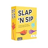 Slap N Sip A Hilarious Drinking Game with Sticky Hands, 200 Cards & A Sip Chip, Fast-Paced Adult Party Game for Game Nights, Funny Gift for Adults Ages 21+