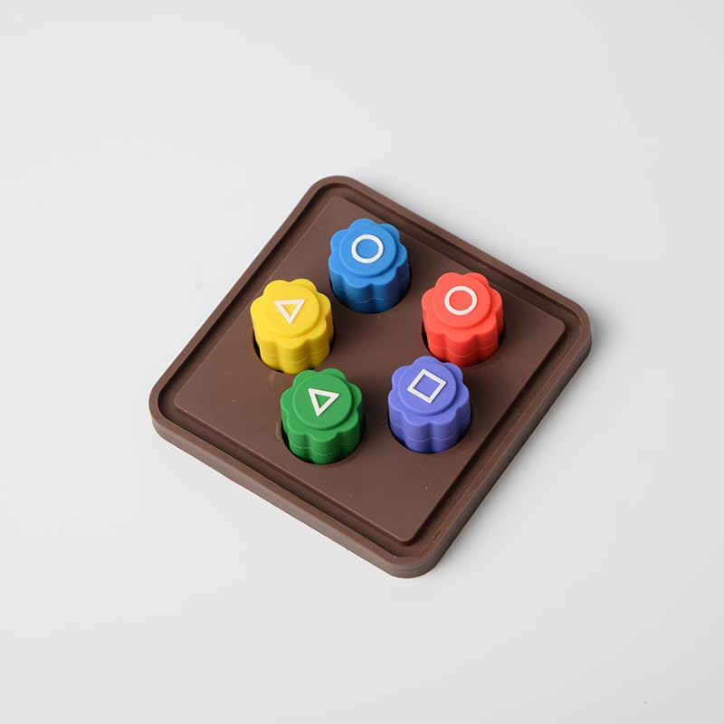 BLADOPIA Korean Folk Game Set, Korean Traditional Play Game Including Gonggi Game, Ddakji Game, Jebi Kicks, Biseokchigi - Silicone Material Safe to Play