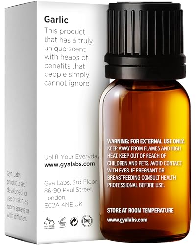 Image of 100% Pure Garlic Essential Oil - 0.34 Fl Oz - Garlic Oil for Hair, Skin, Diffuser, Aromatherapy & DIY Candle Making Scent
