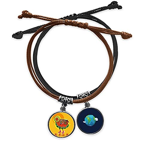 Pulsera de año nuevo La Primavera el regalo ideal en cadena de cuerda