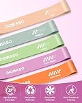 Resistance Bands for Working Out- 5 Levels with Exercise Bands, Multi-Colored Stretch Bands for Women Men, Legs, Glutes, Thighs, Yoga, Indoor & Outdoor Fitness