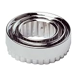 Chef Aid Lot de 3 emportepièces : découpoirs à biscuits, scones, tartes, miniquiches et pâ...