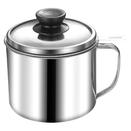 Filtro de aceite para cocina MCMUZKZS de 1.3 L y colador de grasa en acero inoxidable 2