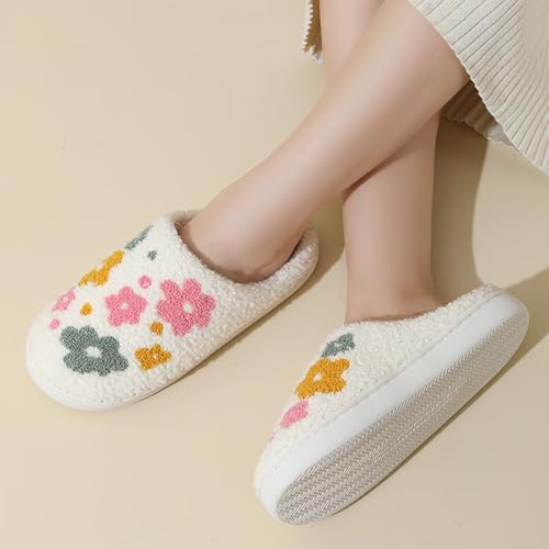 Image of Evil Eyes Cowboy Hat Slippers cute Warm Cozy House Shoes Soft Plush Fuzzy Slippers for Women Men