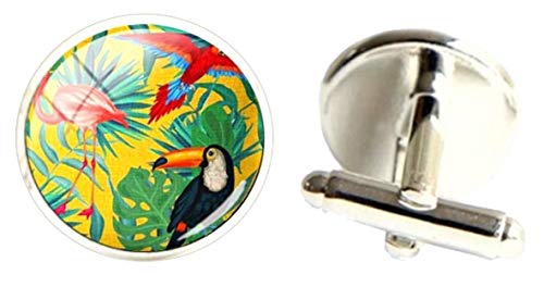 Mancuernillas tropicales para hombre miniatura 3