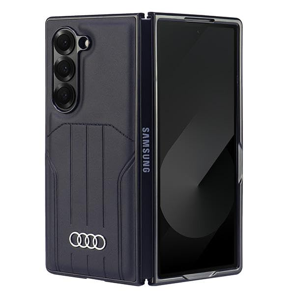 Audi AU-TPUPCMFold6-Q5/D1-BK Étui en cuir synthétique pour Z Fold6 F956 Noir