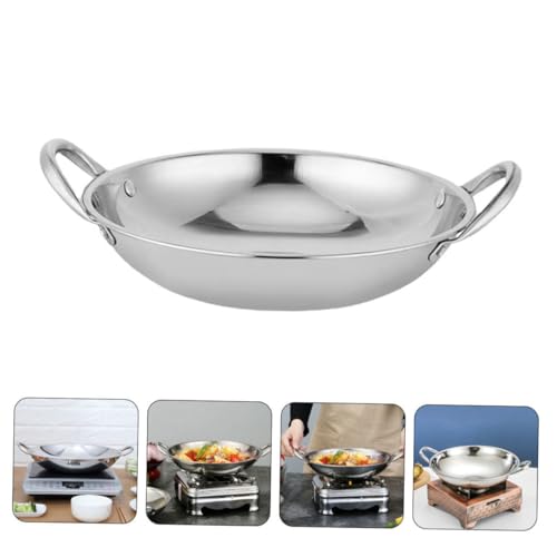 Wok de Acero Inoxidable con Doble Asa 0.99 lb miniatura 4