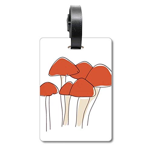 Étiquette d'identification pour valise pour éviter la perte de bagage de voyage champignon