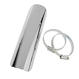 remus auspuff motorrad abe Typ: glatte Oberfläche Motorrad Hitzeschild Abdeckung Auspuff Hitzeschutzblech Curve Wärmeschildabdeckung Schutz Für Harley Kreuzfahrt Weiß 22cm