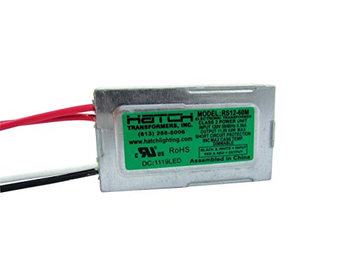 Hatch RS12-15M-LED Electrical Transformer, 12V 15W LED Driver Electronic Transformer