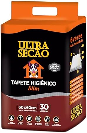 Tapete Higiênico Great Pets Ultra Secão Carvão Ativado 60x60cm 30...
