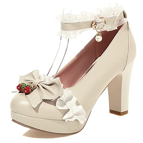 Chaussures de mariée beige avec noeud élégant pour un mariage romantique