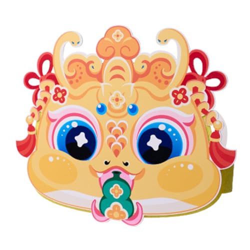 Snake Year New Kits Crowns Festive Decors and New Celebrations Children Stage Headwear Paper Handmade Snake Headpiece