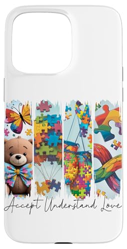 Autismo Aceptar Entender Amor Carcasa para iPhone 15 Pro Max
