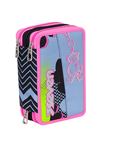 SEVEN ASTUCCIO scuola SUNFLOWER - 3 scomparti