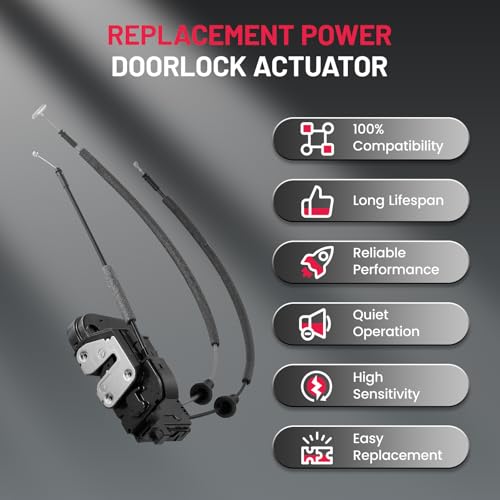 Image of SYERAL Front Right Driver Side Power Door Lock Actuator Compatible with Hyundai Sonata 2011-2015 Replacement for 813203S020 81320-3S020 DLA1092