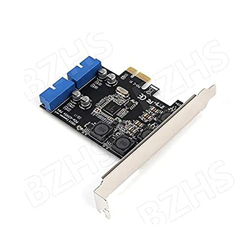 Pci-E X1 To 2 Ports 19 Pin Usb 3.0 Header Pci Express To Dual 20 Pin Usb 3.0 Card #TOP2