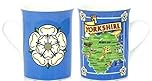 Elgate Yorkshire Map White Rose Mug Cup Tea Coffee Souvenir Gift Dales Whitby York