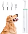 LifeBasis Dog Plaque Remover Electric Tooth Polisher, Pet Dental Calculus Plaque Stain Tartar Remover Puppy Dental Care Tooth Scaler Professional Teeth Cleaning Tools Kit for Dogs Cats