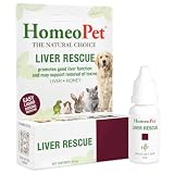 HomeoPet Liver Rescue Safe and Natural Liver-Support Supplement for Cats Dogs and Other Small Animals 15 Milliliters
