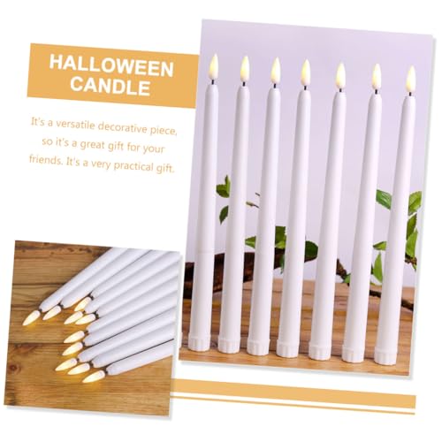 Velas de bateria de halloween SHINEOFI sin fuego para decorar con niños 2