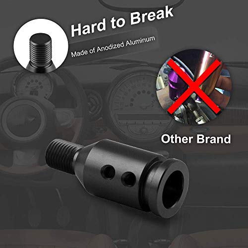Top10 Racing Shift Knob Shifter Adapter Universal For Non Threaded Shifters M12×1.25, Black #TOP5