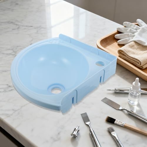 Lavabo flotante de esquina triangular en plástico para baños pequeños 7