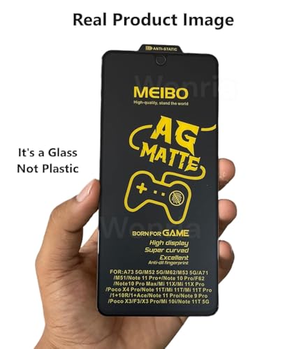 Image of WonRia Pack 1- Matte Screen Guard Protector for Motorola Edge 60 Stylus 5G Matte Tempered Glass Edge to Edge [Anti-FingerPrint | Anti-Glare | Shinning Border] - (Made of Glass)