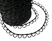 Nakpunar Non Elastic Bridal Button Loops (12", Black)