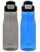 Contigo Autoseal Fit 32 oz. Spill Proof Water Bottle, 2 Pack (Smoke/Monaco)