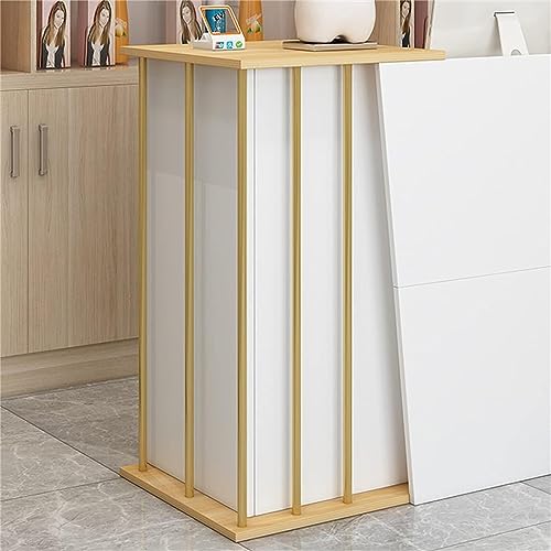 Moderno mostrador de recepción y cajero – Mobiliario de oficina comercial versátil para salones de belleza, tiendas de ropa, restaurantes, mercados y hoteles – Diseño elegante y funcional