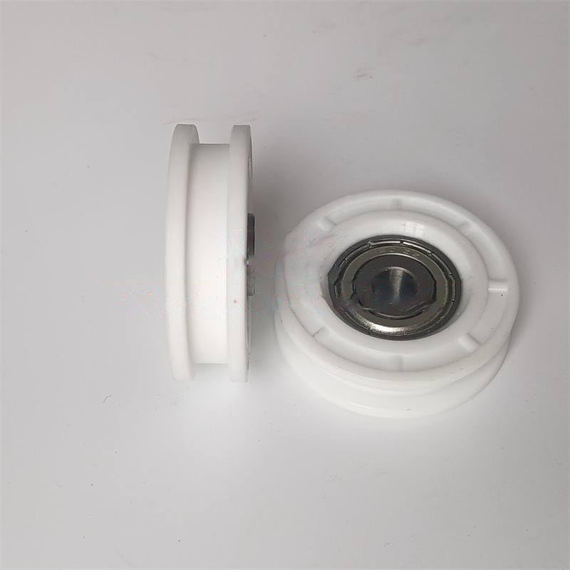 20PCS FAA456X1 Elevator Door Hanger Roller Use for Lift WO Axle 56X16mm White Nylon OD56mm Bearing 6201
