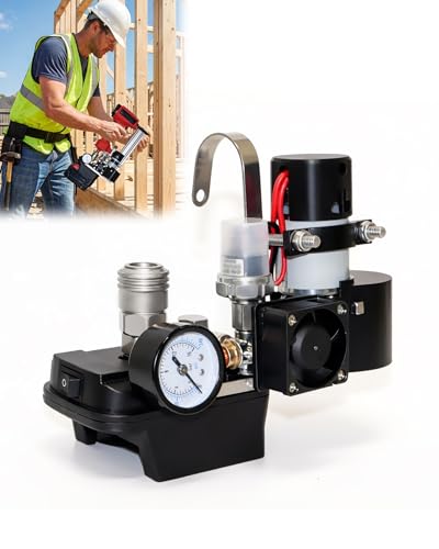 Pump For Pneumatic Nail Guns, Tank-free Mini Air Compressor Fit For Miwoqi 18v Batteries (battery&nail Gun Not Included), Mobile Air Supply For Trim & Woodworking