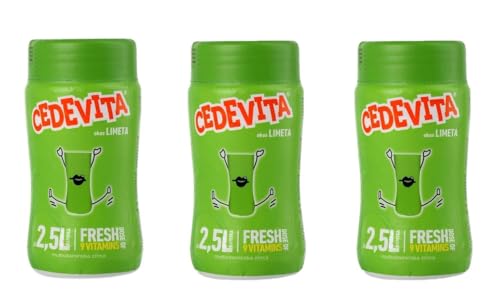 3 x Cedevita Cedevita Lime Instant Mix 200g Makes 2.5L)