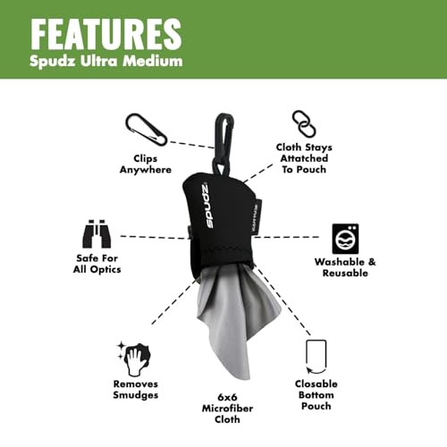 Ultra Variety Pack | Five 6" x 6" Microfiber Towels w/Neoprene Pouches | Premium Microfiber Cleaning Cloths for Laptops, Lenses, Cameras, Screens, and More | 5 Color Variety Pack (Vanish)