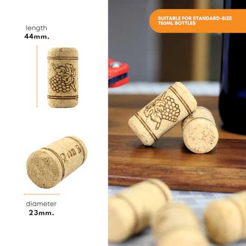 FastRack Bag of 100, #9 Straight Wine Corks for Wine Bottles | 15/16" x 1 1/2" Beige | Bottle Stoppers | Replacement Corks for Bottles – Reliable Fit and Consistent Seal