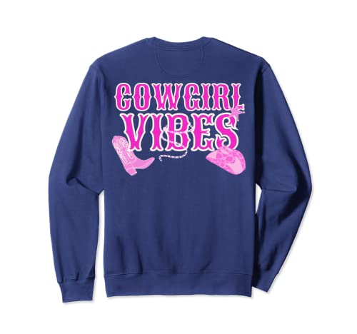 Rosa selvaggio West Western Rodeo Yeehaw Paese Cowgirl Vibes Felpa