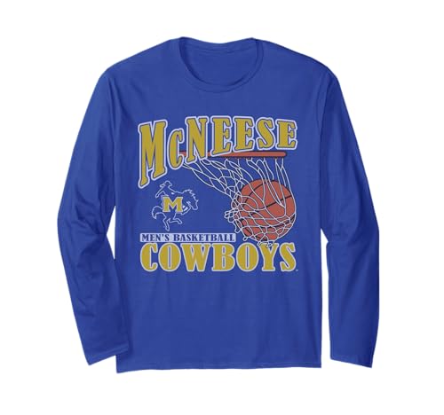 McNeese State Cowboys Men's Basketball Vintage Lift Long Sleeve T-Shirt
