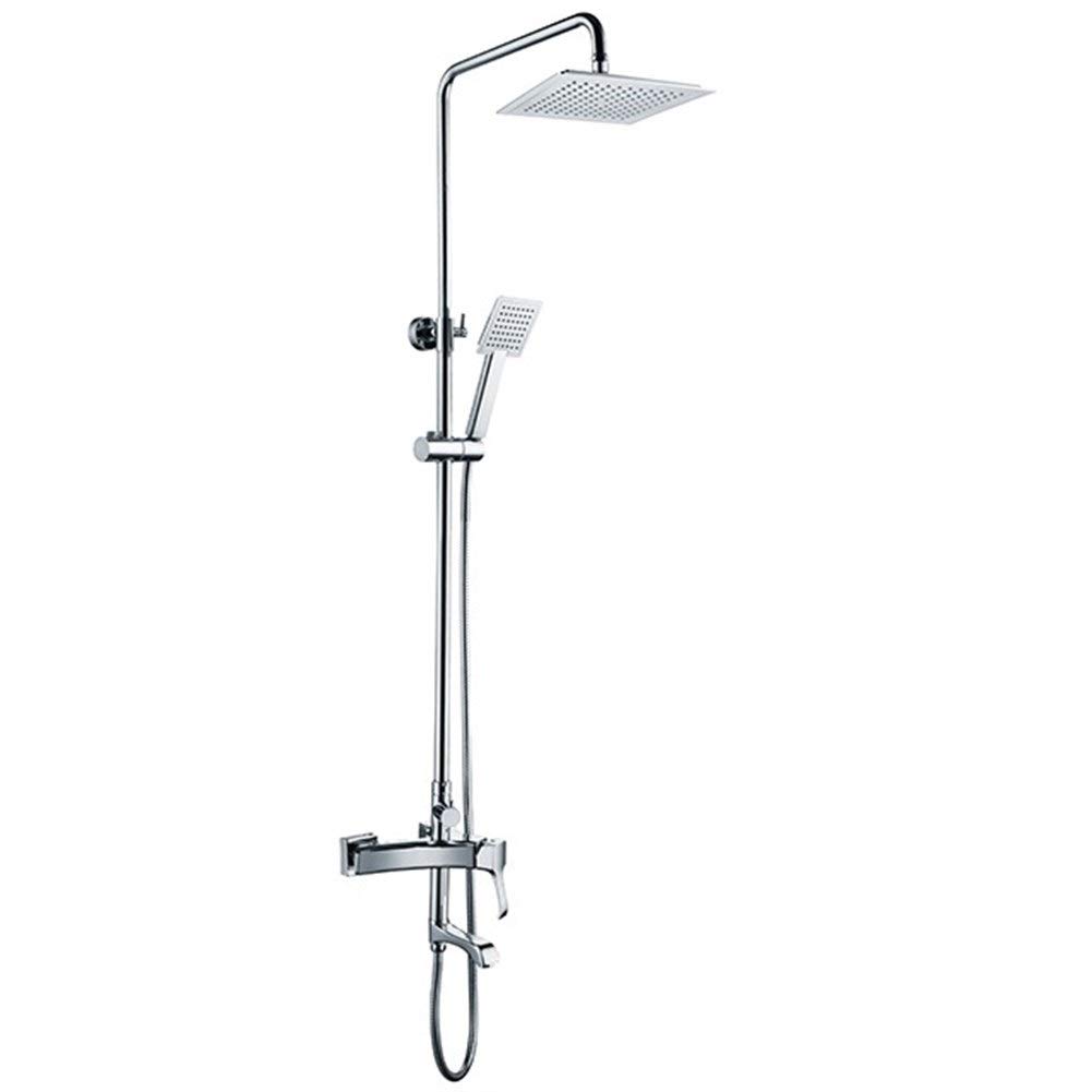 Ensemble de douche baignoire avec mitigeur et pommeau carré moderniser votre salle de bain