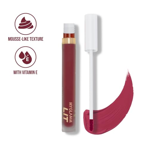 Image of MyGlamm LIT Liquid Velvet Matte Lipstick- Juice