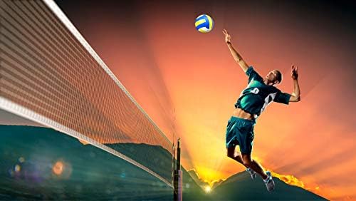 Highliving ® Volleyball Synthetic Leather Soft Touch volleyball ball for Outdoor Indoor Beach Gym Size 5