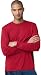 Hanes Cool DRI'Performance mens Long-Sleeve T-Shirt,Deep Red,Large