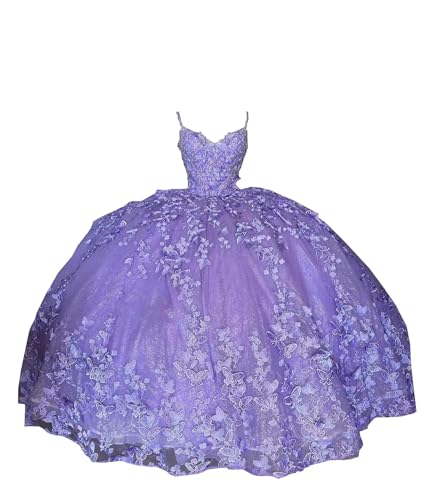 Color Morado Lila Pedreria Para Vestidos De 15 AÃ±os Vestido De