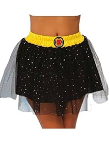 Rubie's Marvel Damen Universe Black Widow Klassischer Kostüm-Rock, Schwarz, Einheitsgröße