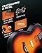 Moukey BCC-100 Acoustic Electric Guitar 39-Inch, Cutaway Guitar with Passive Pickup, Gig Bag, Strap, Picks, Tuner, and Capo, Dual Acoustic＆Electric Modes, Sunburst