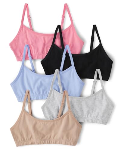 The Children's Place,Cotton Bralette Adjustable Strap,Small (5/6)