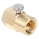 Duokon Adaptateur CO2 de boîteille de soude   Recharge de CO2 de boîteille d'eau Usage Domestique W21.8 CGA320 Adaptateur de connecteur pour bire, soude, Eau, jus, Aquarium(CGA320 to TR21.4)