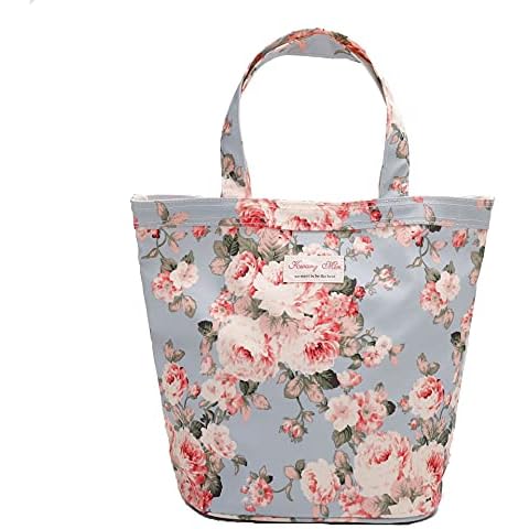Kwang Min Floral Peony Beach Shower Mesh Caddy Toiletry Bag,Air Dry,Waterproof Fabric,Ultra Light,Easy to Clean, Gift Organizer for Water Toys,Marina Shower,GrocerySeafood Carrier (Blue Peony), M Cover